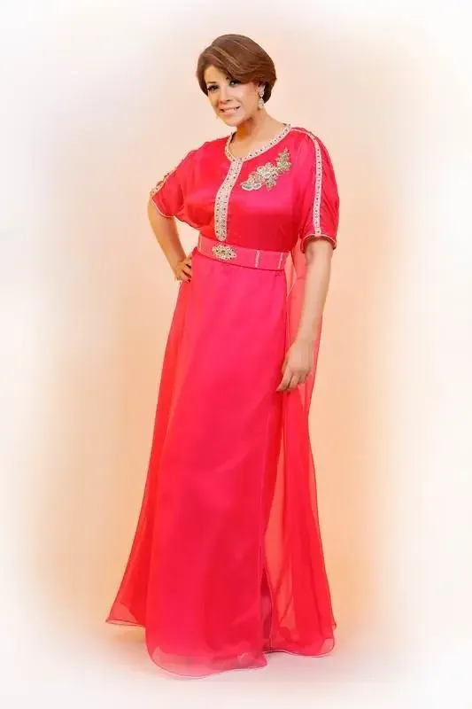 Picture of Radhe Designer Multicolor Georgette Kaftan Dress for Women - F6204