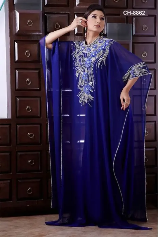 Picture of Radhe Designer Multicolor Georgette Kaftan Dress for Women - F6167
