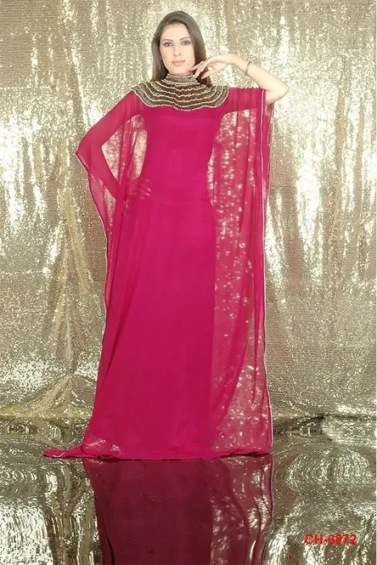 Picture of Radhe Designer Multicolor Georgette Kaftan Dress for Women - F6117