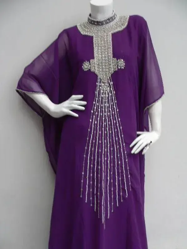 Picture of Radhe Designer Blue Georgette Kaftan Dress for Women - F6137