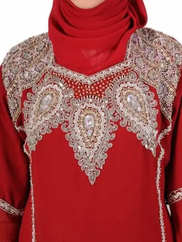 Picture of Radhe Designer Multicolor Georgette Kaftan Dress for Women - F6149