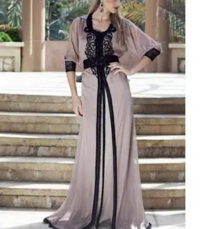 Picture of Radhe Designer Multicolor Georgette Kaftan Dress for Women - F6150