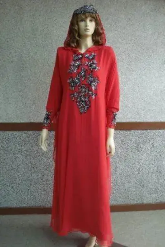 Picture of Radhe Designer Black Georgette Kaftan Dress for Women - F6155