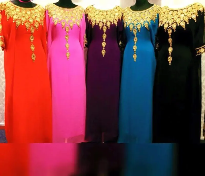 Picture of Radhe Designer Multicolor Georgette Kaftan Dress for Women - F6165