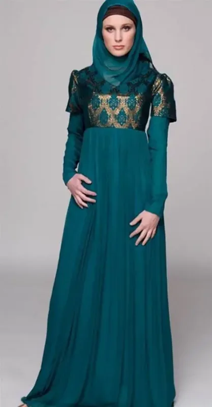 Picture of Multi Color Georgette Kaftan Dress for Women - Look 11094