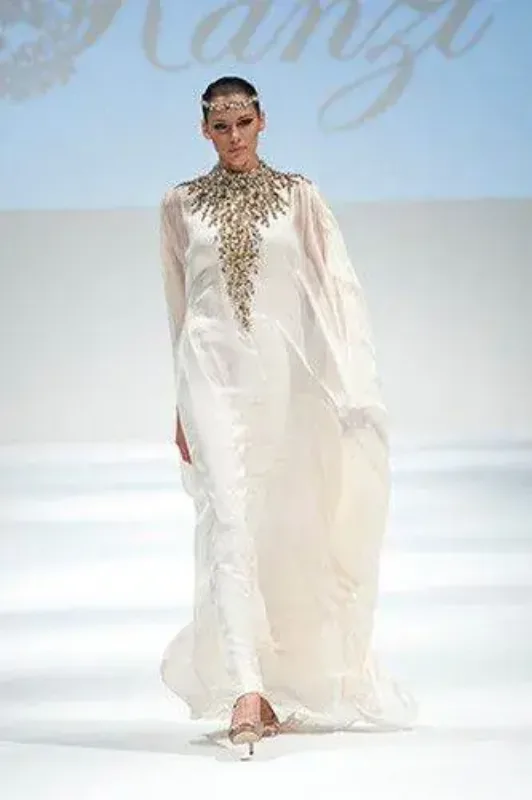 Picture of Radhe Designer Multicolor Georgette Kaftan Dress for Women - F6220
