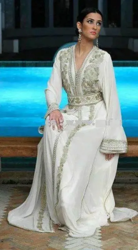 Picture of Radhe Designer White Georgette Kaftan Dress for Women - F6249
