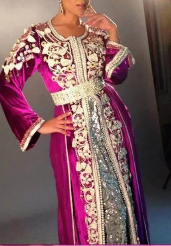 Picture of Radhe Designer Multicolor Georgette Kaftan Dress for Women - F6216