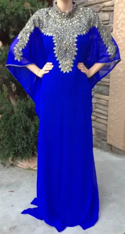 Picture of Multi Color Georgette Kaftan Dress for Women - Look 11144