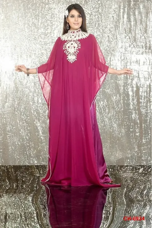 Picture of Radhe Designer Multicolor Georgette Kaftan Dress for Women - F6111