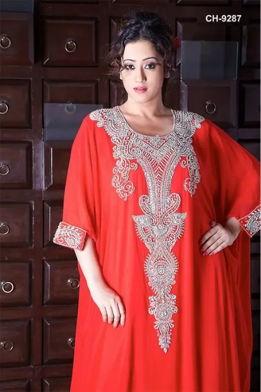 Picture of Radhe Designer Black Georgette Kaftan Dress for Women - F6104