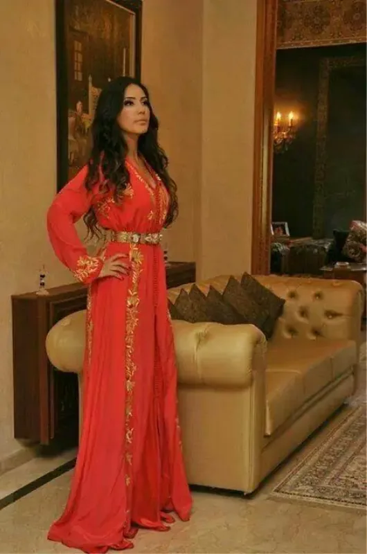 Picture of Radhe Designer Multicolor Georgette Kaftan Dress for Women - F6213