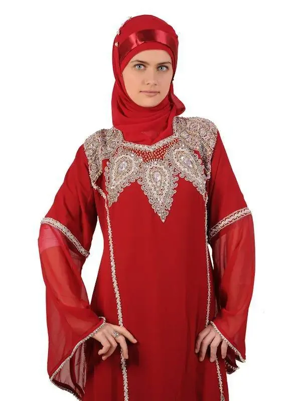 Picture of Radhe Designer Multicolor Georgette Kaftan Dress for Women - F6101