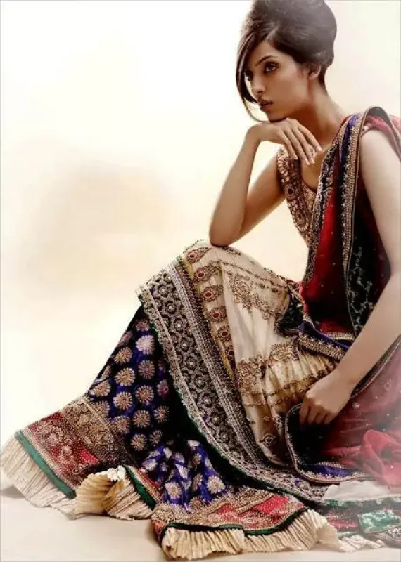 Picture of Radhe Designer Multicolor Georgette Kaftan Dress for Women - F6185
