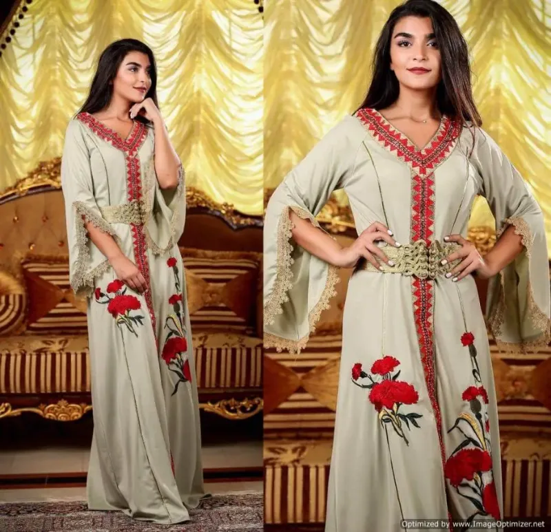 Picture of Radhe Designer Multicolor Georgette Kaftan Dress for Women - F1974