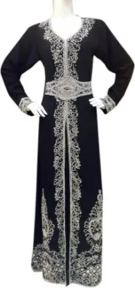 Picture of top rated moroccan party wear caftan with beautiful un,