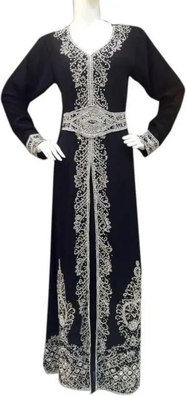Picture of Radhe Designer Multicolor Georgette Kaftan Dress for Women - F1911