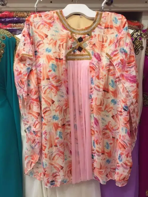 Picture of Radhe Designer Multicolor Georgette Kaftan Dress for Women - F1926