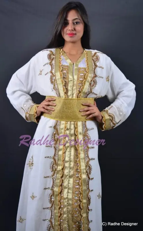 Picture of Radhe Designer Black Georgette Kaftan Dress for Women - Y1161