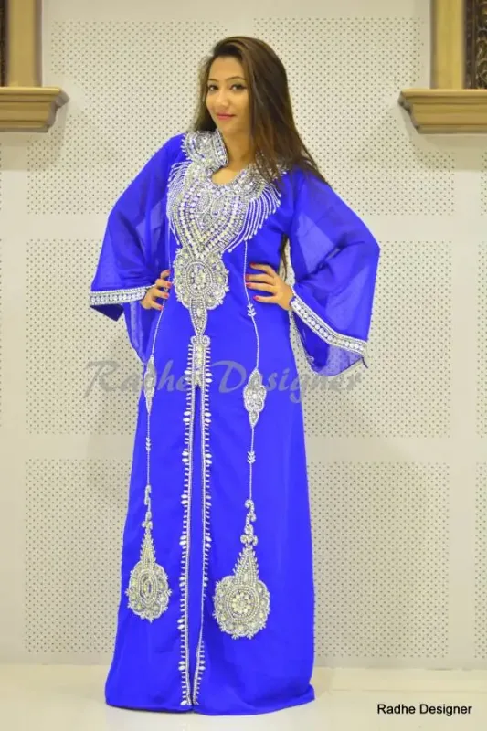 Picture of Pink Cotton Kaftan Dress for Women - Look 11237