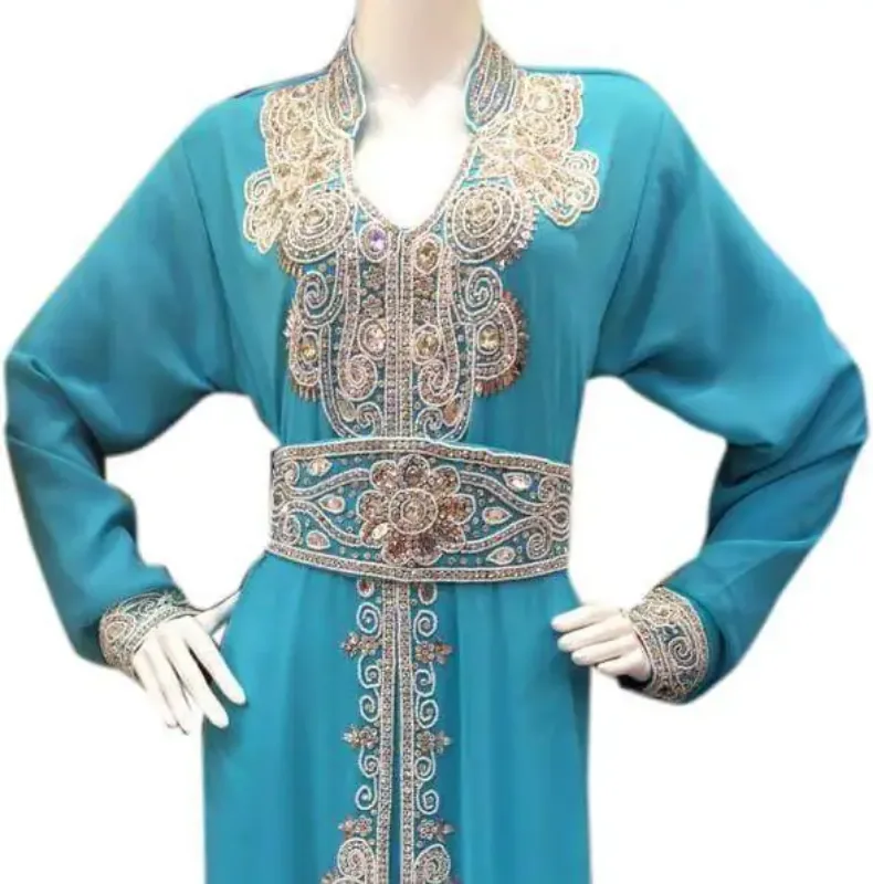 Picture of Radhe Designer Black Georgette Kaftan Dress for Women - F1900