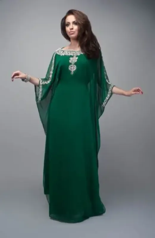Picture of Radhe Designer Multicolor Georgette Kaftan Dress for Women - F10058
