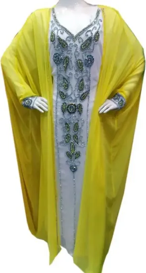 Picture of traditional wear walima gown for saudi arabian women's 