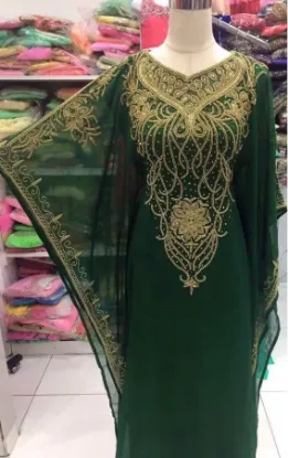 Picture of traditional wear walima gown with beautiful bling hand,