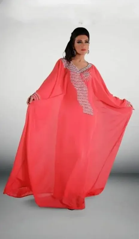 Picture of Radhe Designer Multicolor Georgette Kaftan Dress for Women - F10540