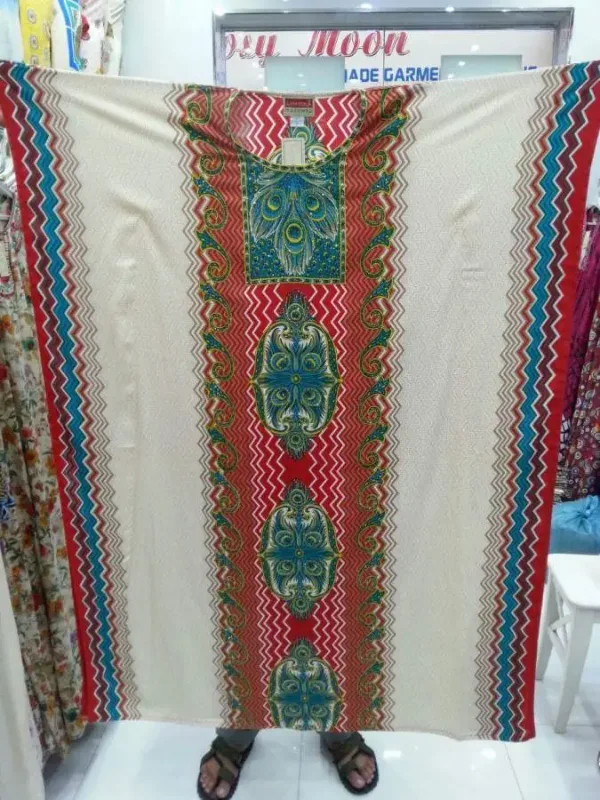 Picture of Radhe Designer White Georgette Kaftan Dress for Women - F2144