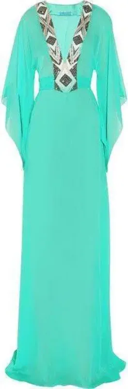 Picture of Radhe Designer Multicolor Georgette Kaftan Dress for Women - F6251