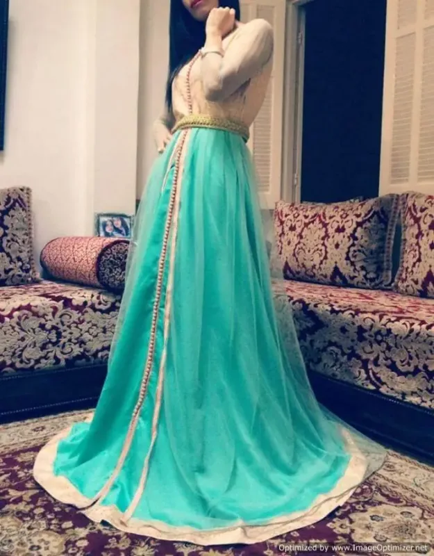 Picture of Radhe Designer Blue Georgette Kaftan Dress for Women - F5631