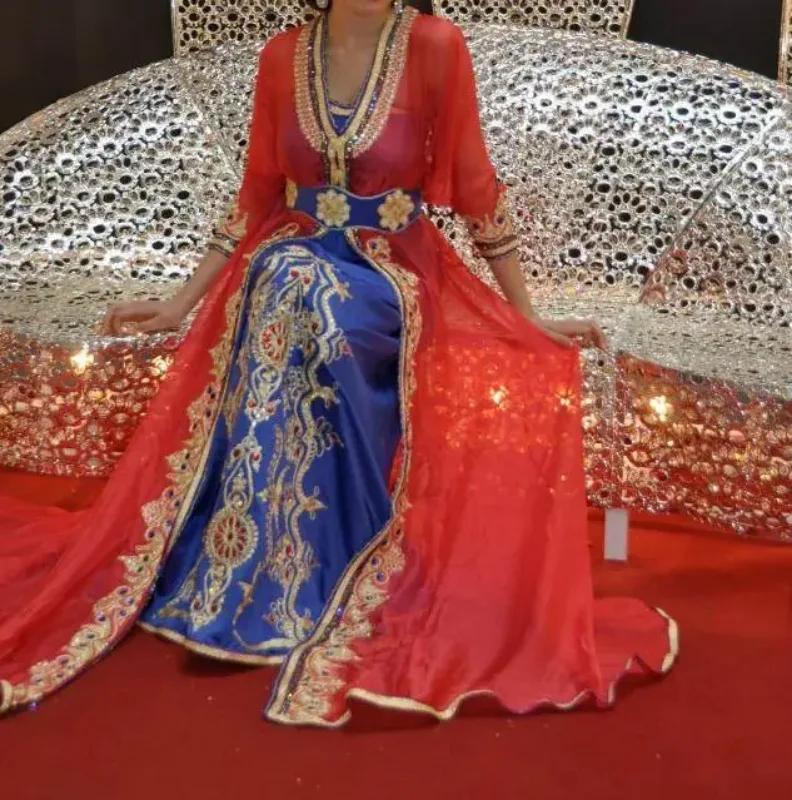 Picture of Multi Color Georgette Kaftan Dress for Women - Look 11288