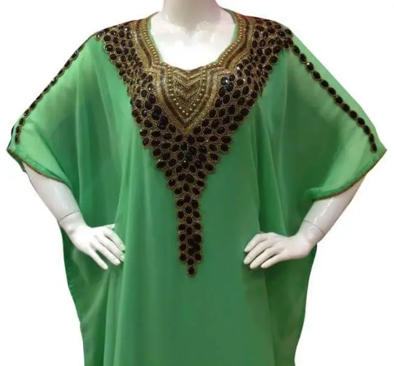Picture of Radhe Designer Black Georgette Kaftan Dress for Women - F4852