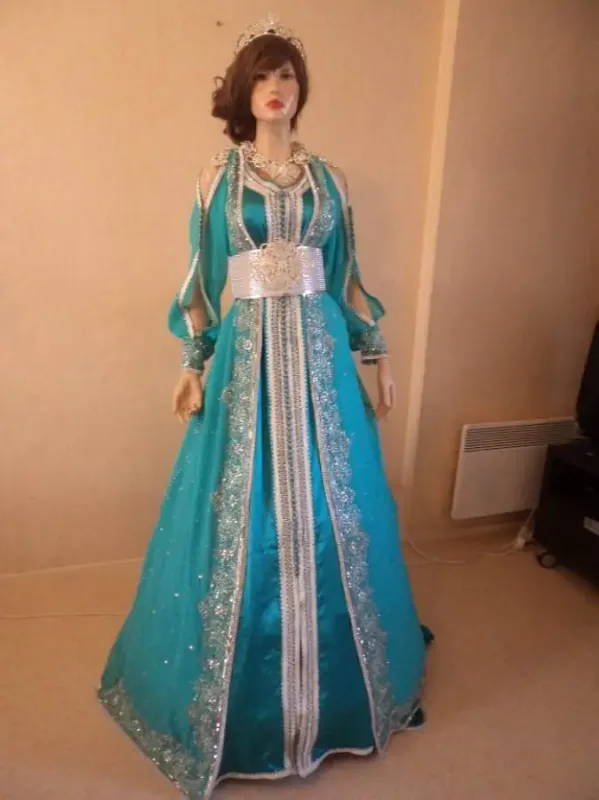 Picture of Radhe Designer Multicolor Georgette Kaftan Dress for Women - F10256