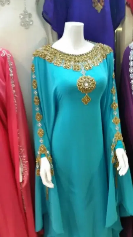 Picture of Radhe Designer Multicolor Georgette Kaftan Dress for Women - F8897