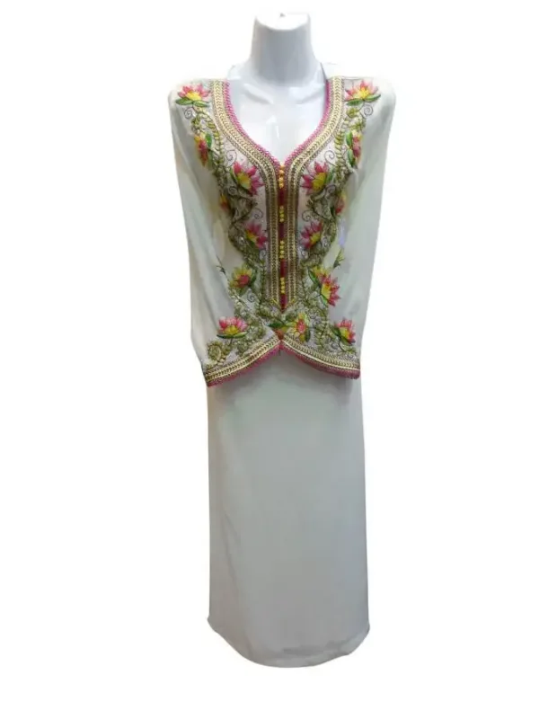 Picture of Pink Cotton Kaftan Dress for Women - Look 11336