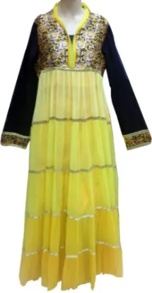 Picture of v neck evening dress with sleeves,kaftan or caftan,aba,