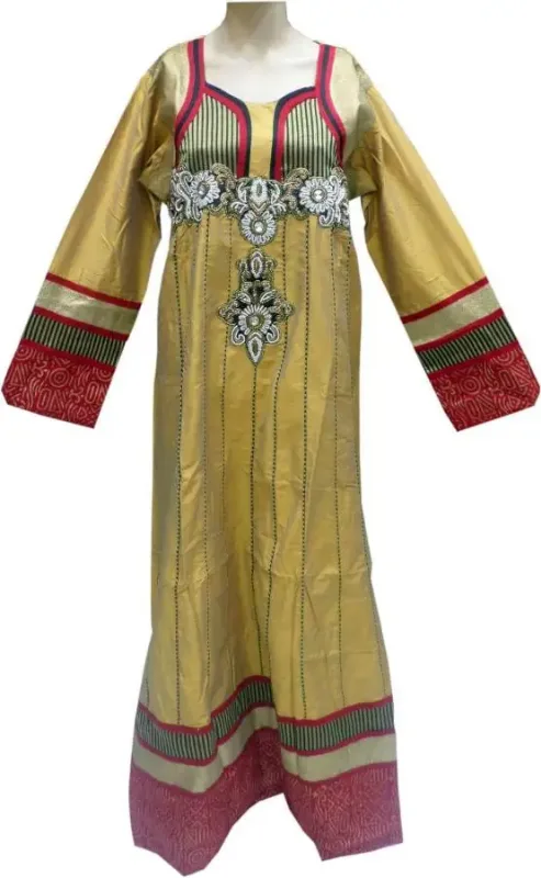 Picture of White Georgette Kaftan Dress for Women - Look 11341