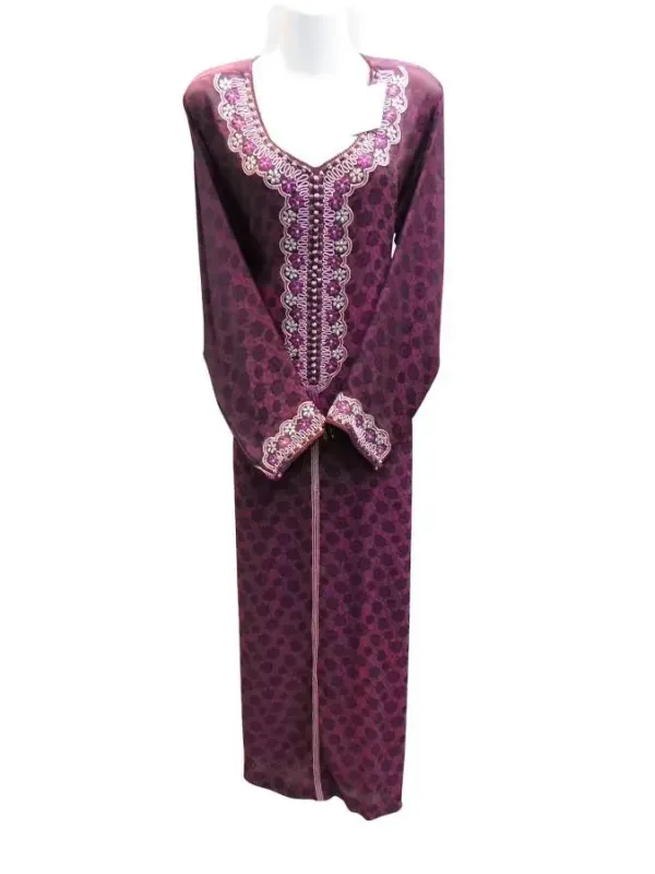 Picture of Black Georgette Kaftan Dress for Women - Look 11344