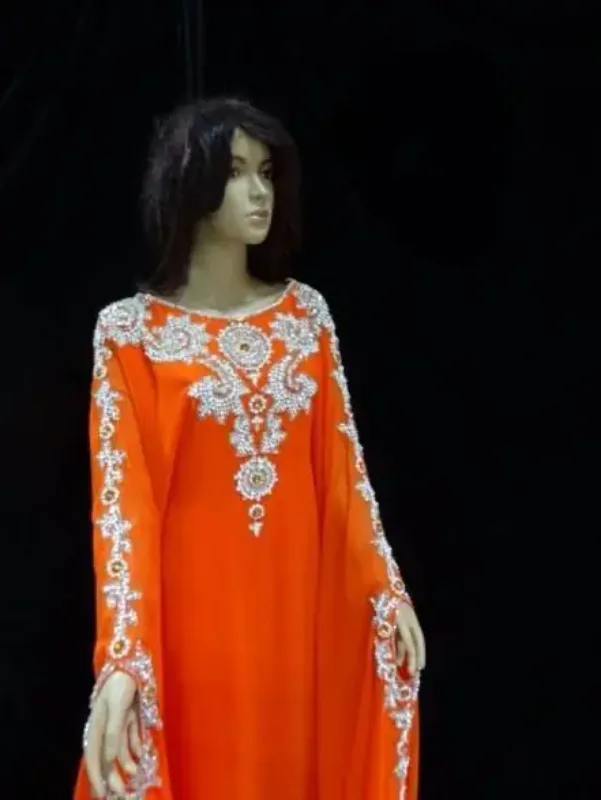 Picture of Radhe Designer Black Georgette Kaftan Dress for Women - F8895