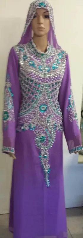 Picture of Radhe Designer Pink Cotton Kaftan Dress for Women - F5939