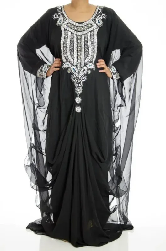 Picture of Radhe Designer Multicolor Georgette Kaftan Dress for Women - F8889