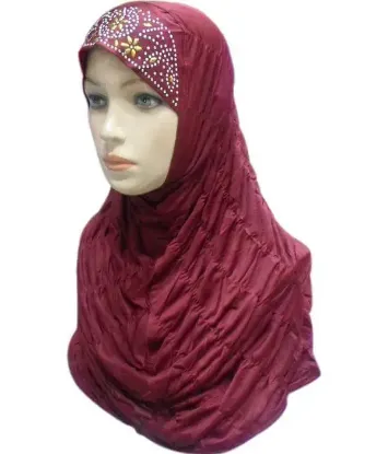 Picture of V-Neck Gloves Niqab Abaya Sleeves long Square Neck P,hijab