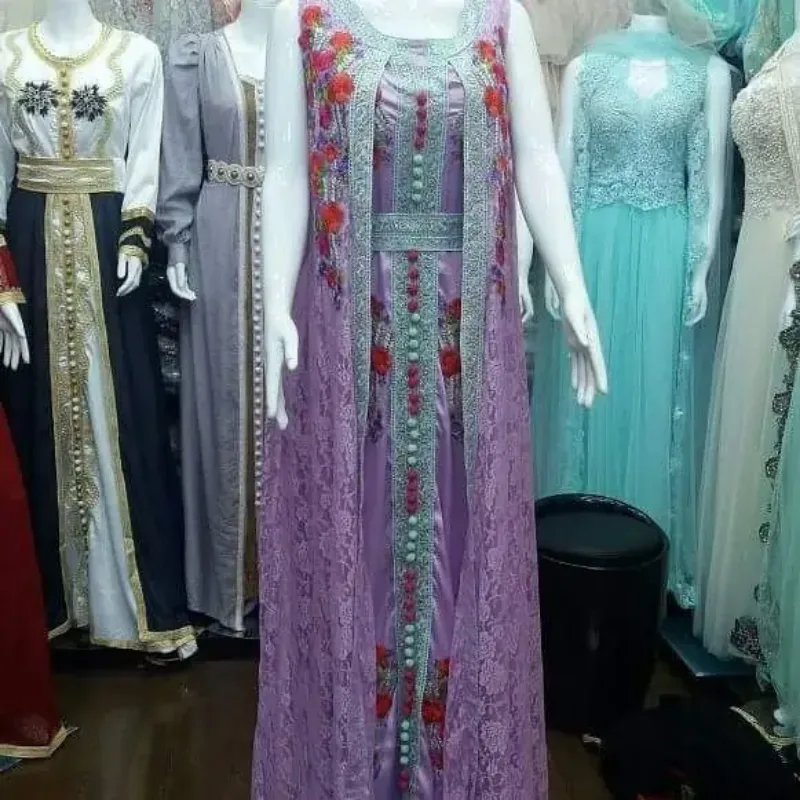 Picture of Radhe Designer Multicolor Georgette Kaftan Dress for Women - F3508