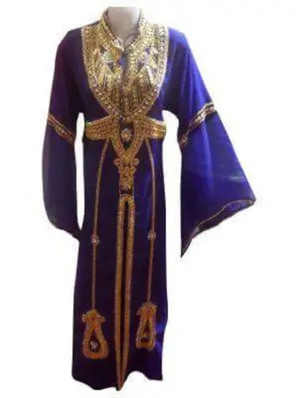 Picture of Radhe Designer Yellow Georgette Kaftan Dress for Women - F4887