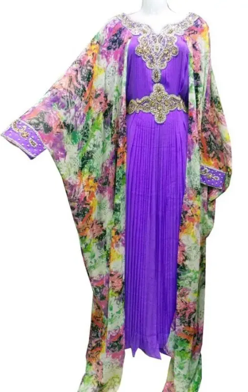 Picture of Radhe Designer Blue Georgette Kaftan Dress for Women - F4885