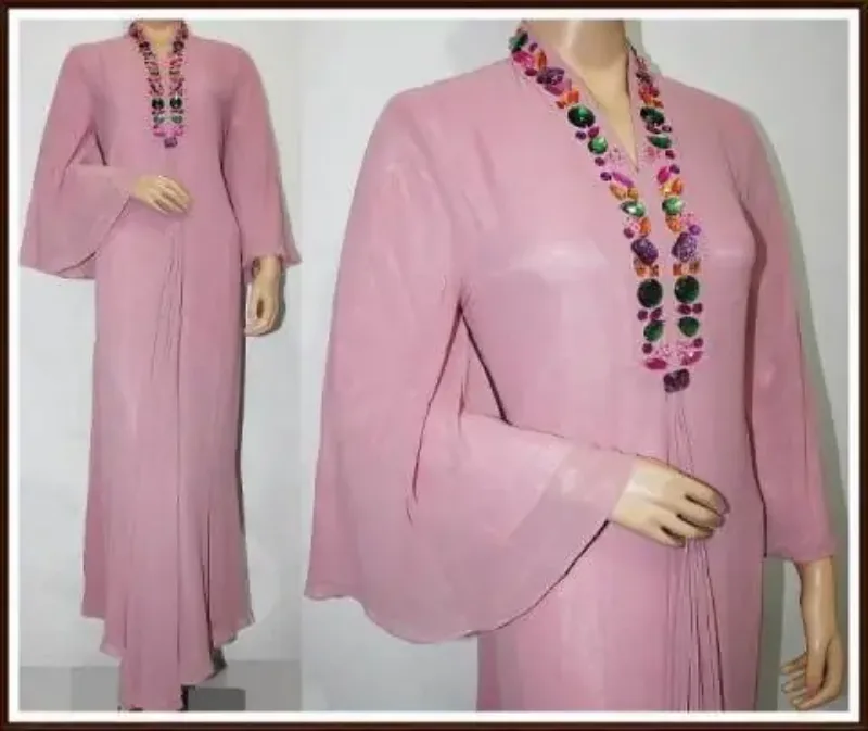 Picture of Radhe Designer Multicolor Georgette Kaftan Dress for Women - F5995