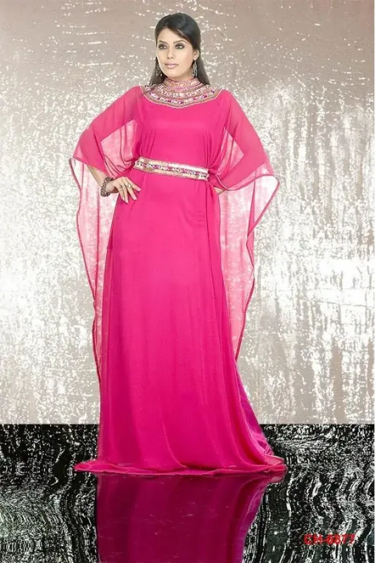Picture of Radhe Designer Black Georgette Kaftan Dress for Women - F6040