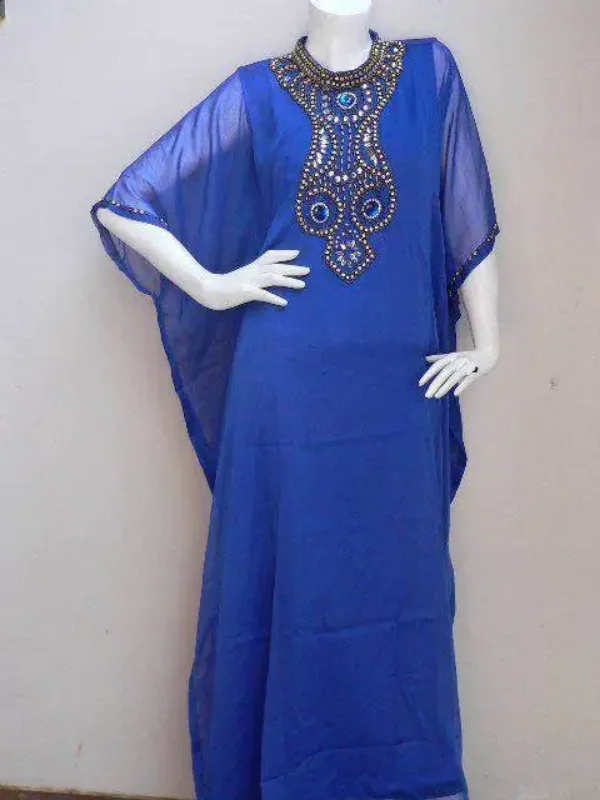 Picture of Radhe Designer Multicolor Georgette Kaftan Dress for Women - F6609